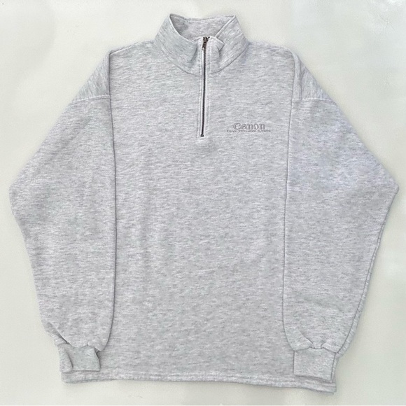 Lee Other - Vintage 90’s Canon Information Systems Quarter Zip Sweatshirt Made In USA XL